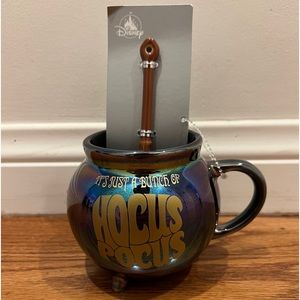 2020 Disney Hocus Pocus Iridescent Cauldron Mug w/ Spoon Brand New